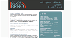 Desktop Screenshot of odvozbrno.cz